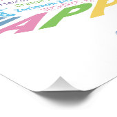 World WordBirthday Cake Poster Perfect Poster (Hoek)