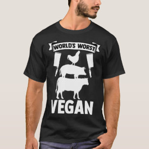 World Worst Vegan Food Piramide Servings Food Grou T-shirt