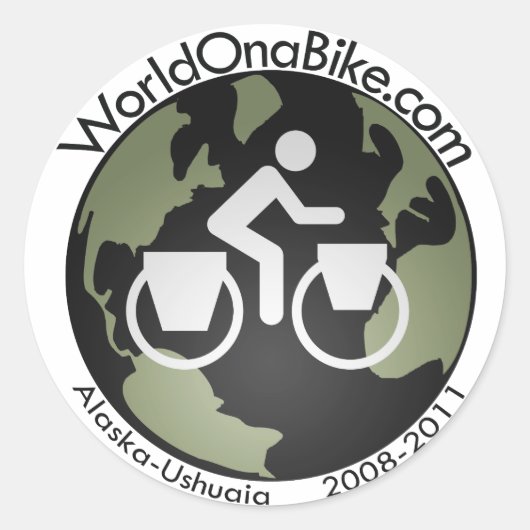 WorldOnaBike.com Logo sticker (Voorkant)