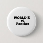 World's #1 Panther Ronde Button 5,7 Cm (Voorkant)