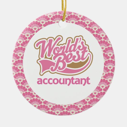 World's Best Accountant Gift Ornament (Voorkant)