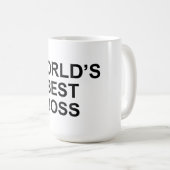 World's Best Boss Mug (Devant droit)
