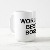 World's Best Boss Mug (Devant gauche)