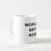 World's Best Boss Mug – Bold Classic Office Gift (Devant gauche)