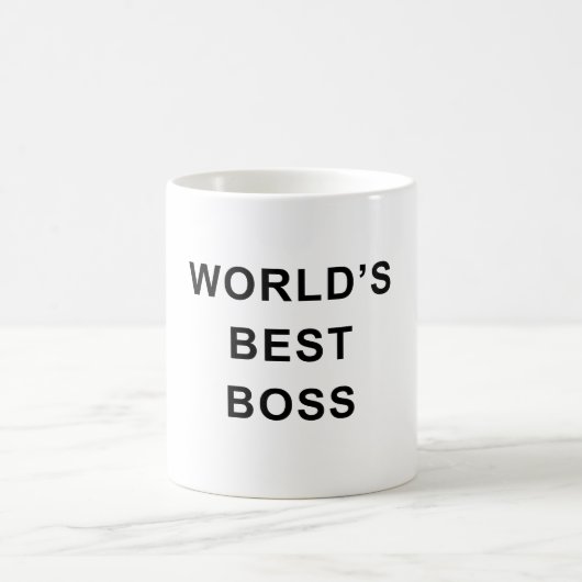 World's Best Boss Mug – Bold Classic Office Gift (Centre)