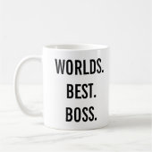 Worlds Best Boss Office Cadeau Mug Employé (Gauche)