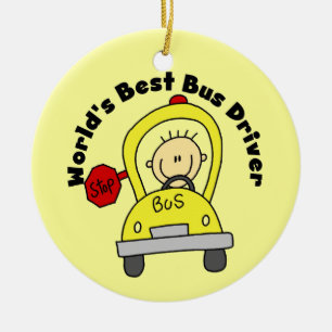 World's Best Bus Driver Keramisch Ornament