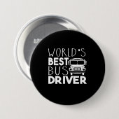 World's Best Bus Driver Ronde Button 7,6 Cm (Voorkant /achterkant)