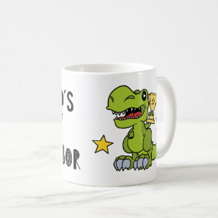 Worlds Best Buurman, Dinosaur, Funny, Cute Koffiemok