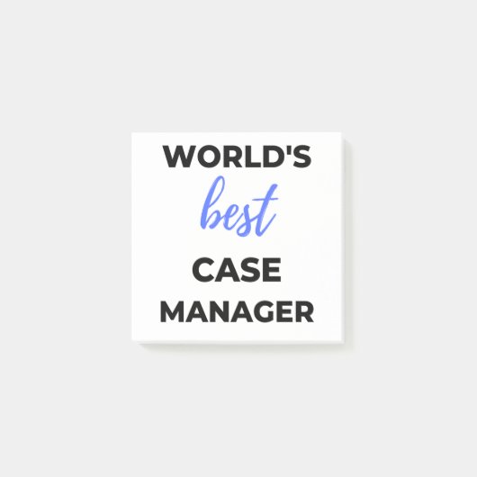World's Best Case Manager 2 Post-it® Notes (Voorkant)