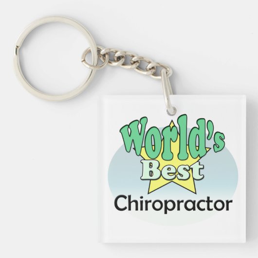 World's best Chiropractor Sleutelhanger (voorkant)