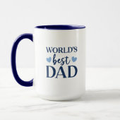 World's Best Dad 2 photo collage coffe Mug (Gauche)