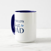 World's Best Dad 2 photo collage coffe Mug (Devant gauche)