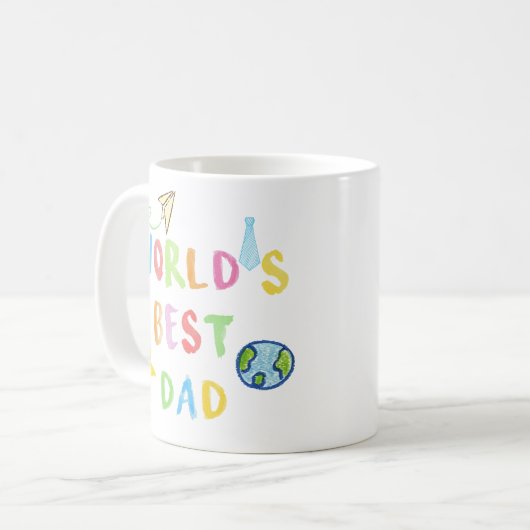 World's Best Dad Mug (Devant gauche)