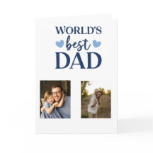Worlds Best Dad Photo Card | Father's Day 2026  