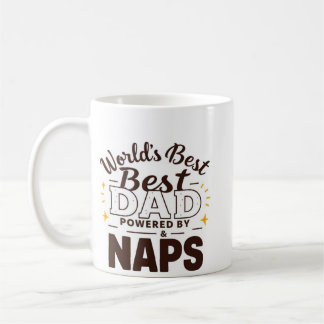 World's Best Dad - Powered by Coffee & Naps" (Mok) Koffiemok