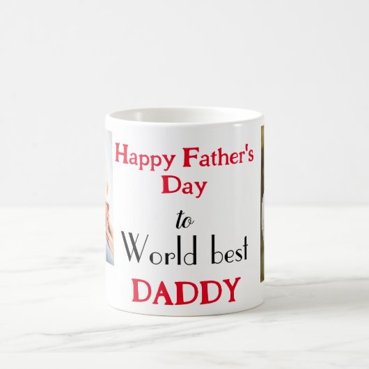 World's best daddy magische mok (Center)