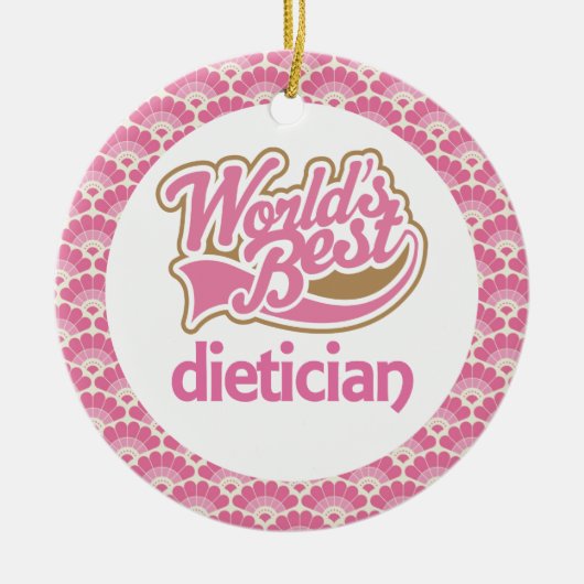 World's Best Dietician Gift Ornament (Voorkant)