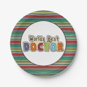 World's Best Doctor party paper bord (Voorkant)