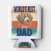 world's best dog dad blikjeskoeler (Achterkant)
