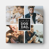 'Worlds Best Dog Dad' Foto Collage Plaque Fotoplaat (Voorkant)