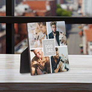 'Worlds Best Dog Dad' Foto Collage Plaque Fotoplaat