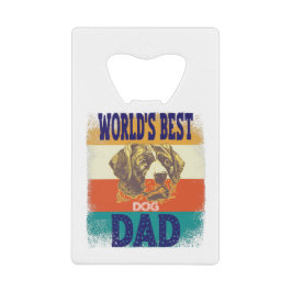 world's best dog dad kredietkaart flessenopener