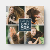 'Worlds Best Dog Mom' Photo Collage Plaque (Devant)