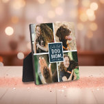 'Worlds Best Dog Mom' Photo Collage Plaque<br><div class="desc">Montrez votre statut de maman chien avec cette plaque photo collage mignon avec quatre photos carrés de vous et de votre animal de compagnie. "Worlds Best Dog Mom" apparaît au centre dans le script de calligraphie et de la typographie amusante écrit sur un carré bleu marine avec un coeur blanc...</div>