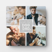 'Worlds Best Dog Papa' Photo Collage Plaque (Devant)
