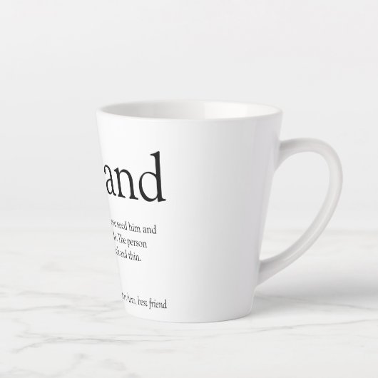 World's Best Ever Husband Definition Fun Latte Mok (Rechts)