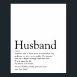 World's Best Ever Husband Definition Modern Fun<br><div class="desc">Personalise for your special husband to create a unique gift for birthdays,  anniversaries,  weddings,  Christmas or any day you want to show how much he means to you. A perfect way to show him how amazing he is every day. Designed by Thisisnotme©</div>