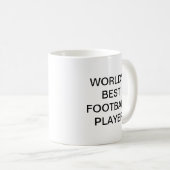 World's best FOOTBALL player coffee mug (Devant droit)