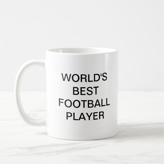World's best FOOTBALL player coffee mug (Gauche)