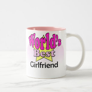 World's best Girlfriend Tweekleurige Koffiemok