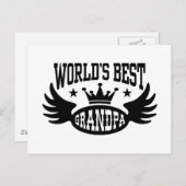 World's Best Grandpa Briefkaart (Voorkant / Achterkant)