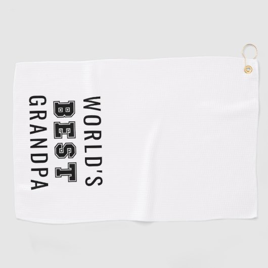 World's Best Grandpa Golfhanddoek (Horizontaal)