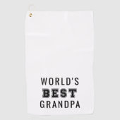 World's Best Grandpa Golfhanddoek (Voorkant)