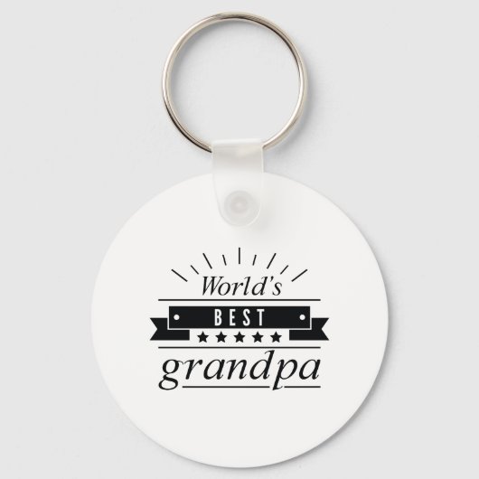 World's Best Grandpa Sleutelhanger (Voorkant)
