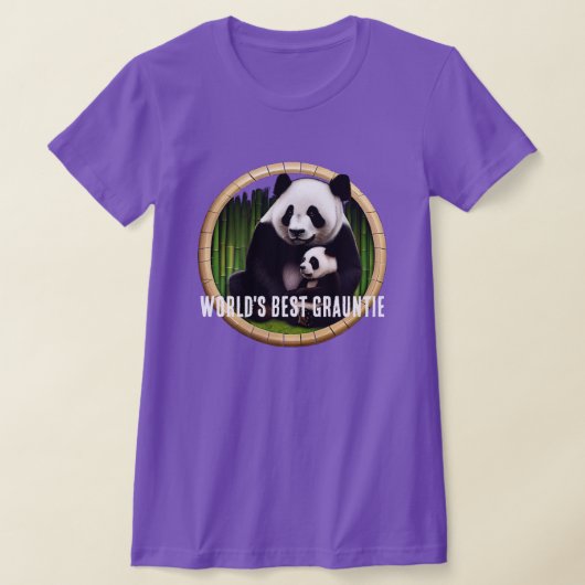 "World's Best Grauntie" & Panda's T-shirt (Laagn)