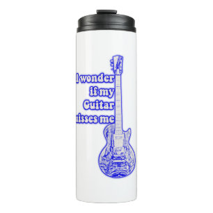 World's best guitarist ever. vintage blue thermosbeker