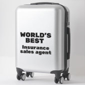 World's Best Insurance Sales Agent Sticker (Koffer)