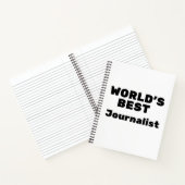 World's Best Journalist Notitieboek (Binnen)