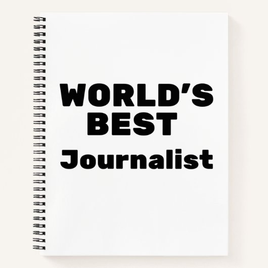 World's Best Journalist Notitieboek (Voorkant)