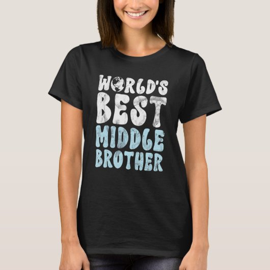 Worlds best Middle Brother T-shirt (Voorkant)