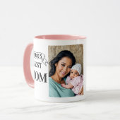 World's Best Mom Mug - Trendy Personalized Gift (Devant gauche)