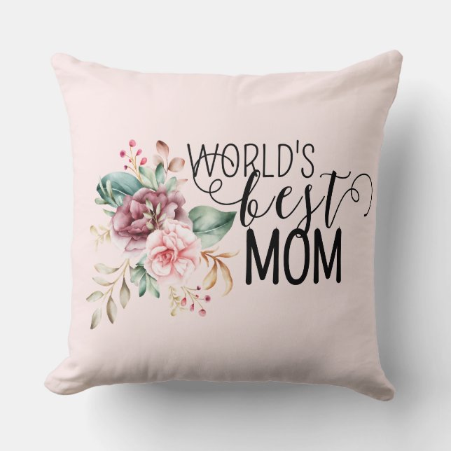 World's BEST Mom Pillow Mother's Day Gift Kussen (Voorkant)