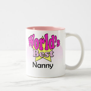 World's Best Nanny Tweekleurige Koffiemok