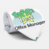 World's Best Office Manager Stropdas (Opgerold)