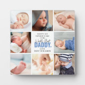 'Worlds Best Papa' 1st Vaderdag Keepomwille Fotoplaat (Voorkant)